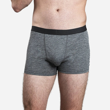 Men's Alpaca Wool Boxer Briefs: 160 Ultralight color Gray