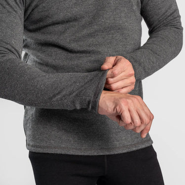 mens moisture wicking sweater midweight color gray