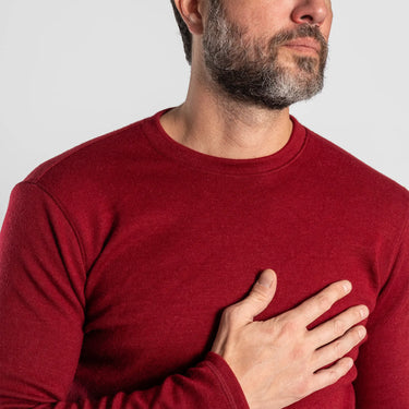 mens ultra soft sweater midweight color maroon