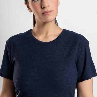 womens ultra soft running tshirt ultralight color navy blue