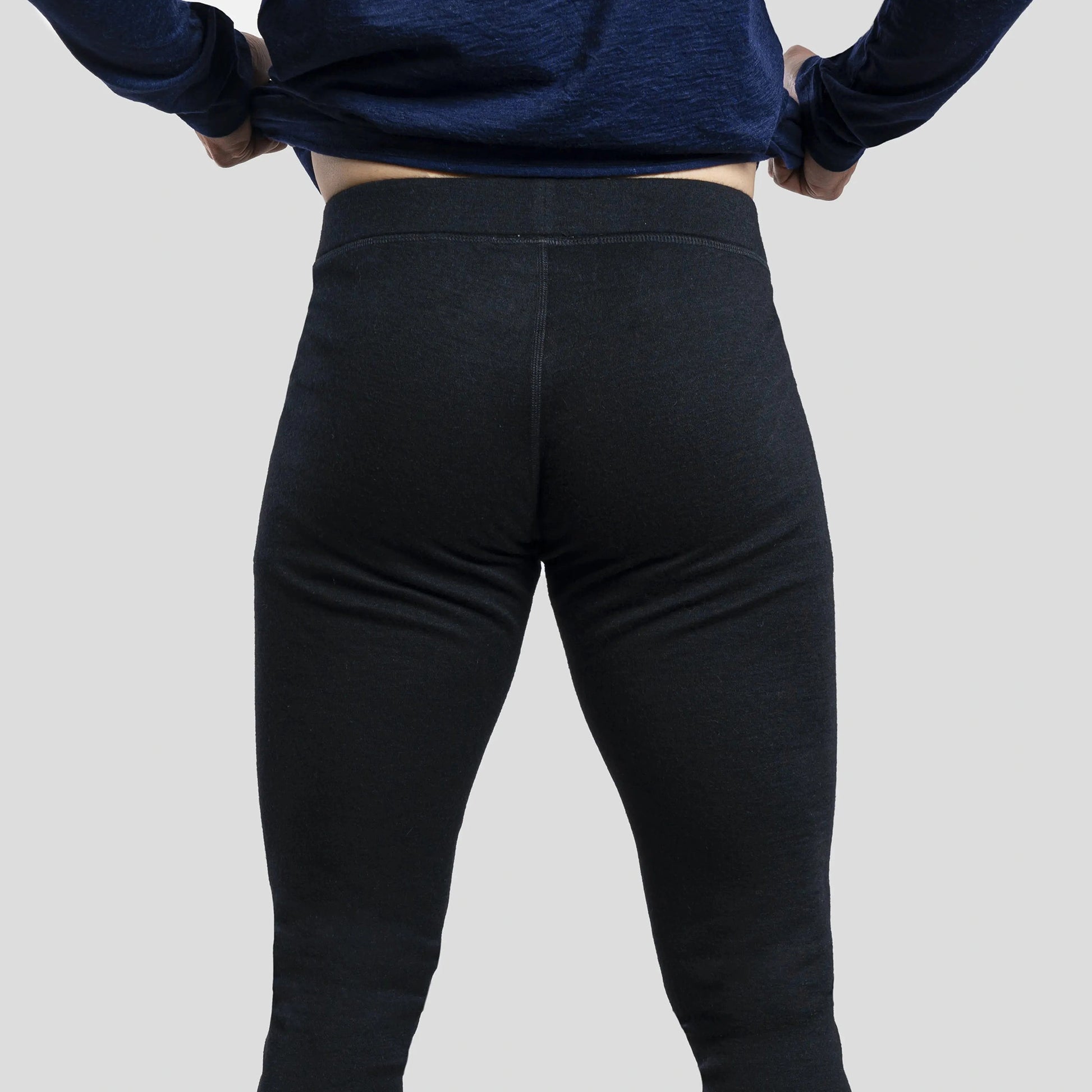 The most needed ski wool leggings for men color black