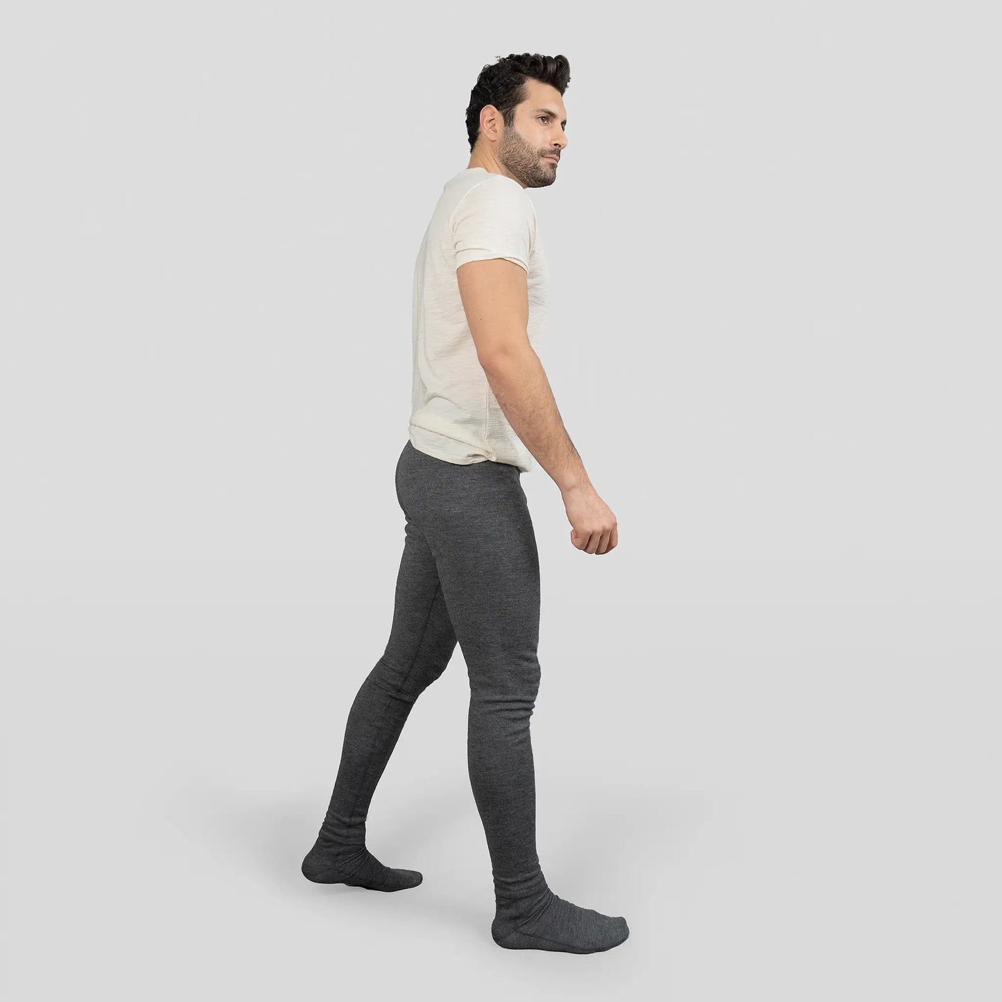 mens breathable leggings lightweight color gray