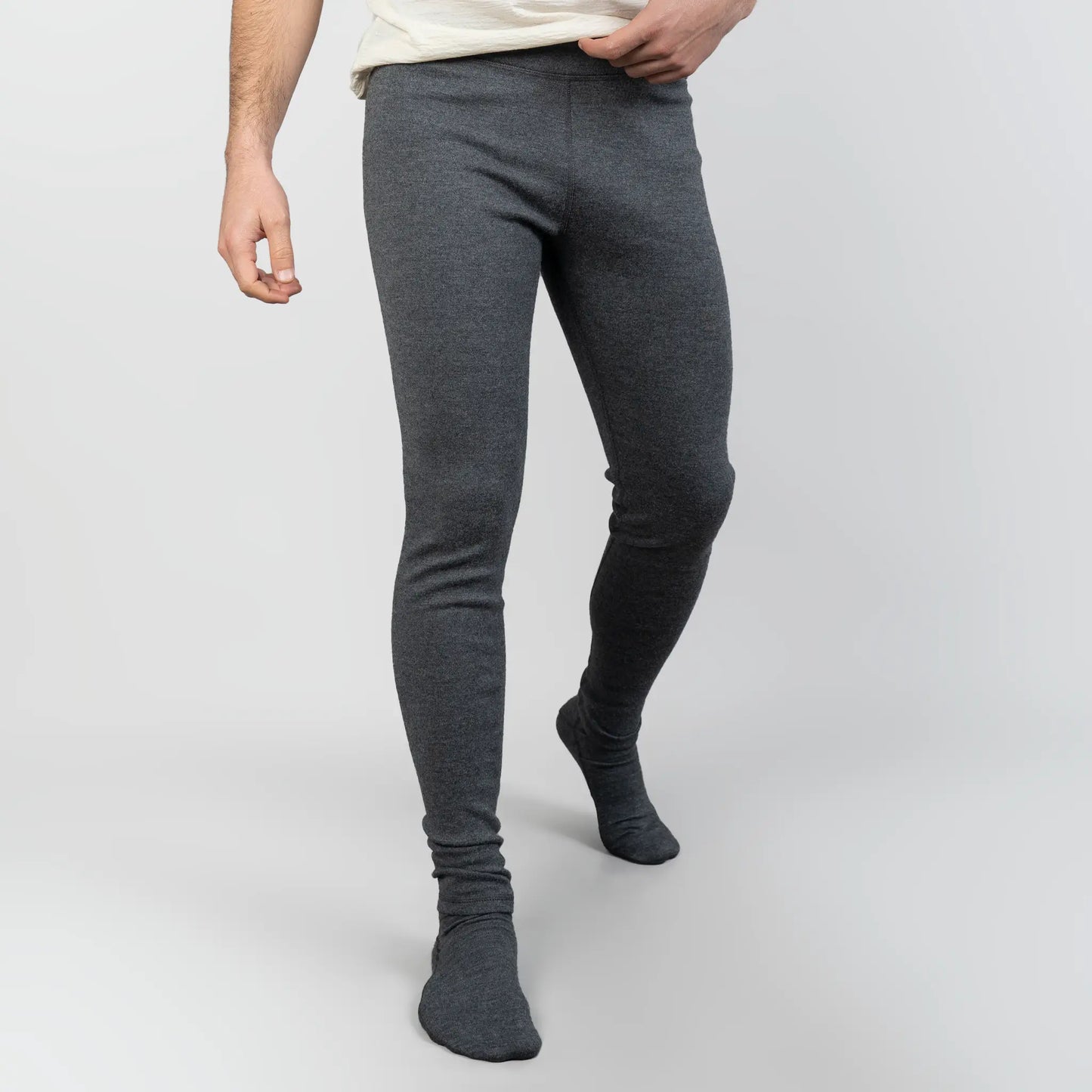 mens highly breathable leggings midweight color gray