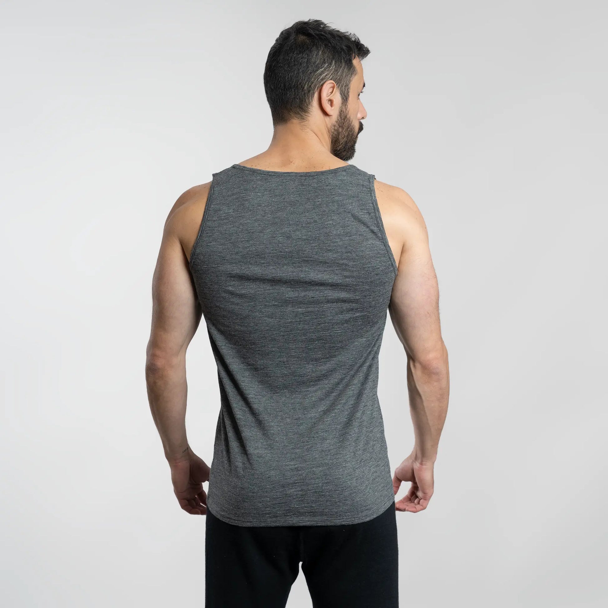 mens breathable tank top ultralight color gray