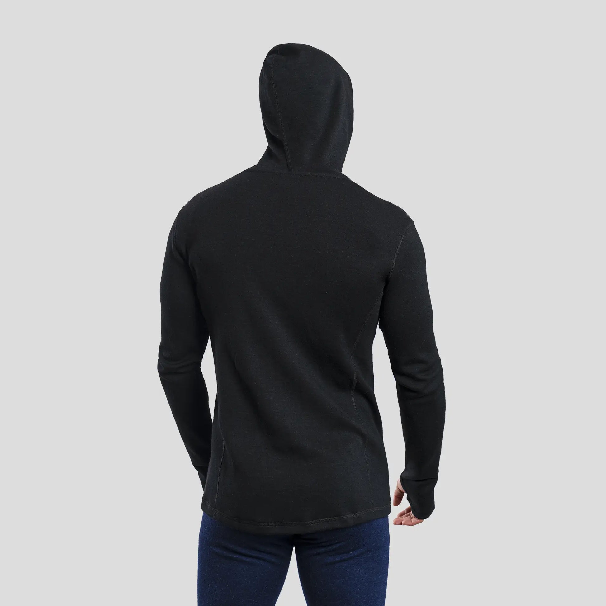 mens warmest hoodie jacket full zip color black
