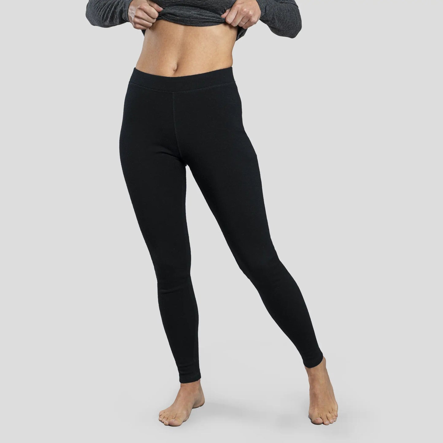  womens low impact dye leggings lightweight color black